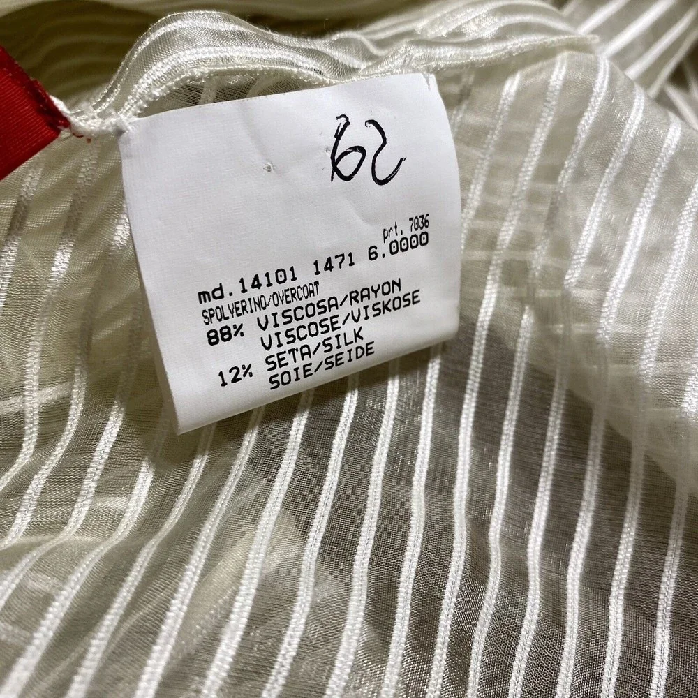 Vtg Valentino Intimo Night Gown Silk Blend Sheer Size 6 - Picture 4 of 6